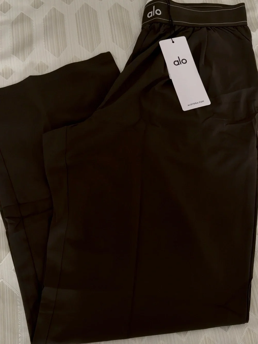 ALO Yoga brown Wide-Leg Pants